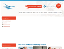 Tablet Screenshot of hrsound.nl